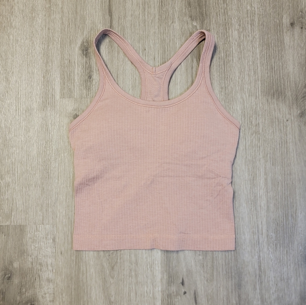 Lululemon Ebb To Street Crop Tank!! Size 4, Twilight Rose